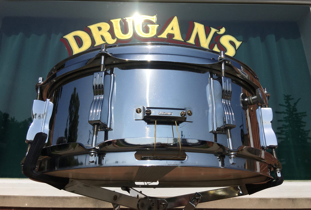 Vintage Early '70s Ludwig Jazz Festival Snare Drum 3ply Chrome Over Wo