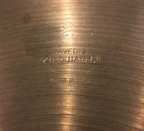 14" Early 1950s Zildjian A Trans Stamp Hi Hat Cymbal Pair 728/732g #519