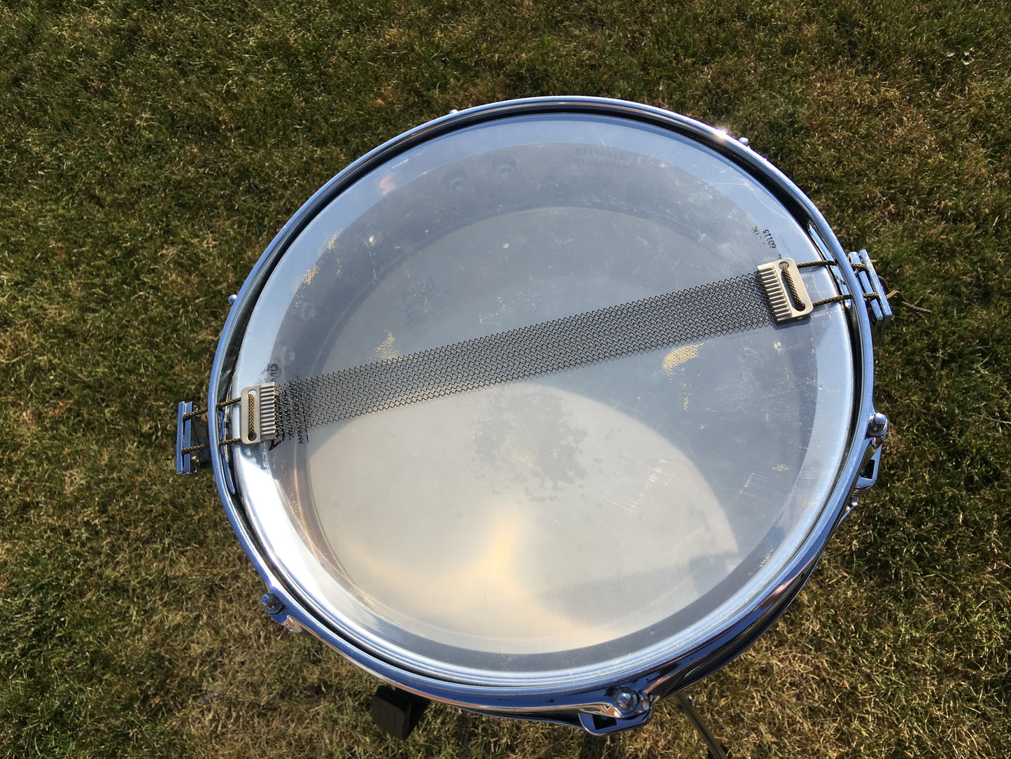 1970s Ludwig 3"X13" Piccolo Snare Drum Blue & Olive Model No. 405