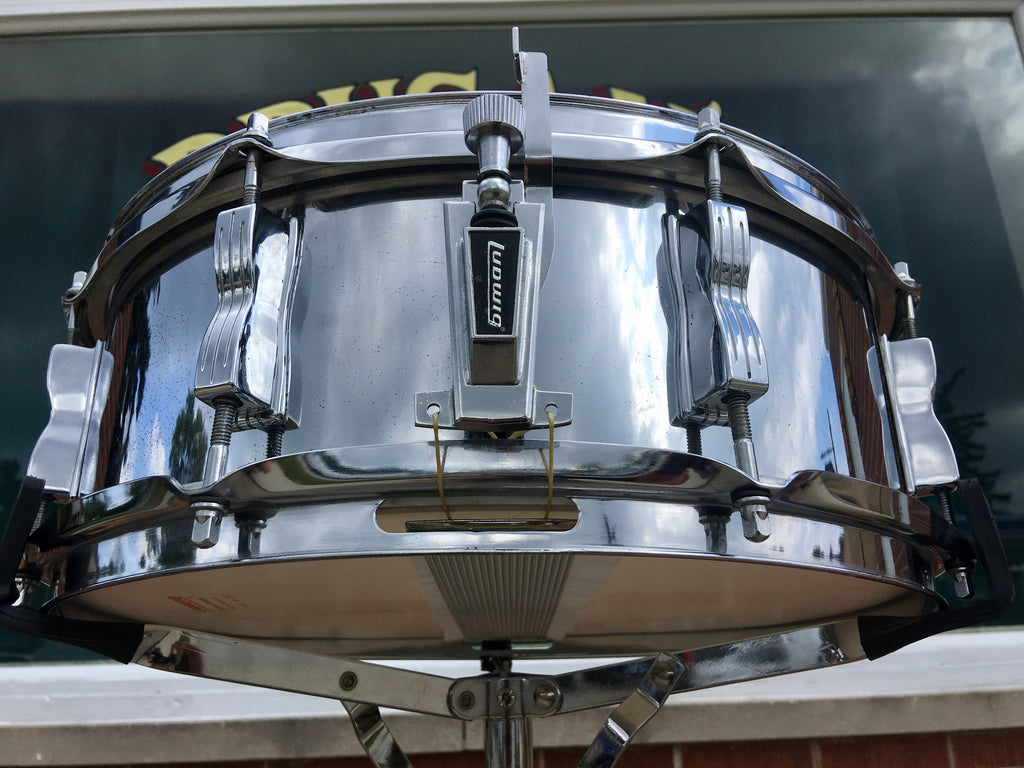 Vintage Early '70s Ludwig Jazz Festival Snare Drum 3ply Chrome Over Wo