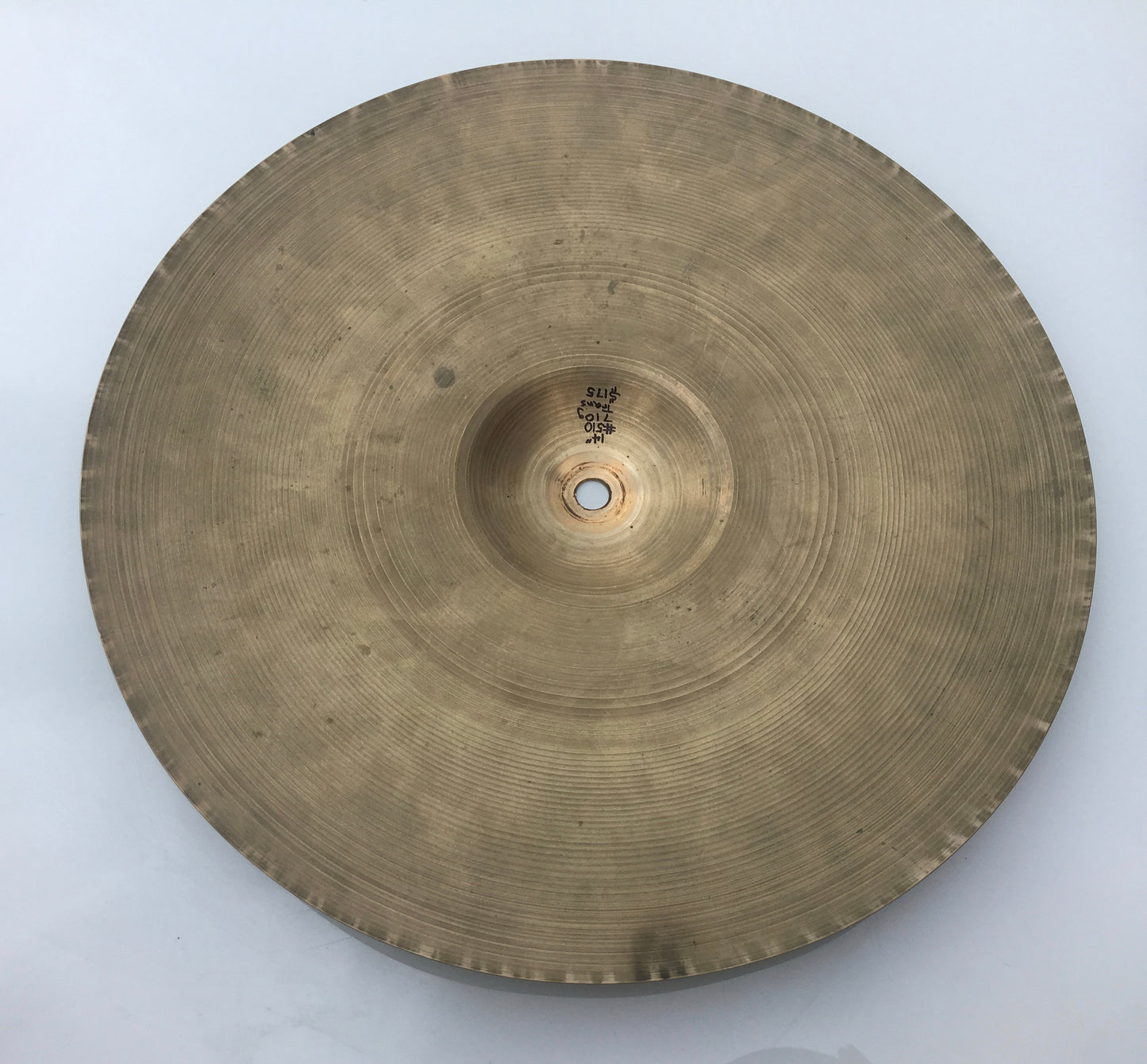 14" Zildjian A 1950s Trans Stamp Hi Hat Single /Crash Cymbal 710g #518