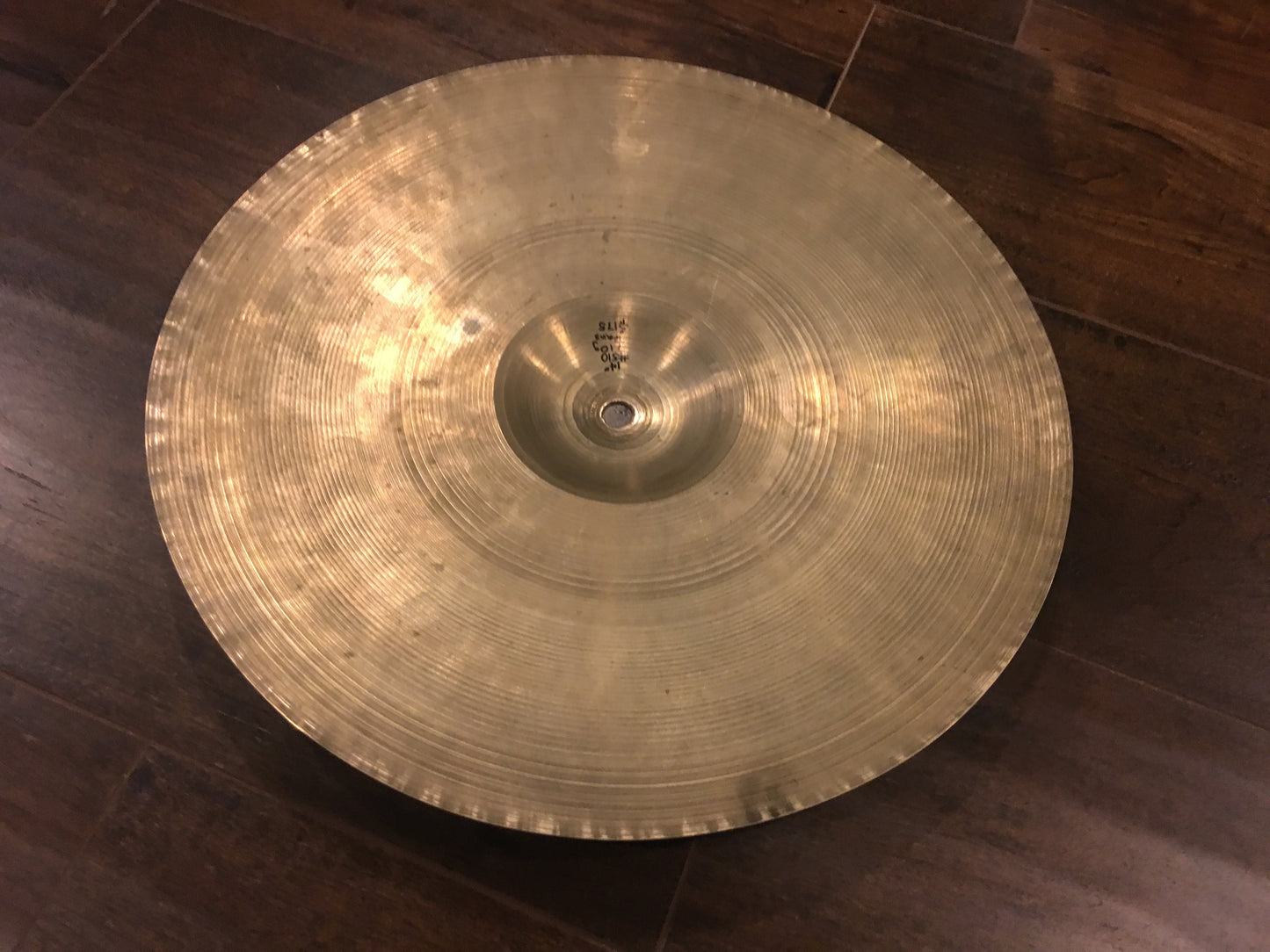 14" Zildjian A 1950s Trans Stamp Hi Hat Single /Crash Cymbal 710g #518
