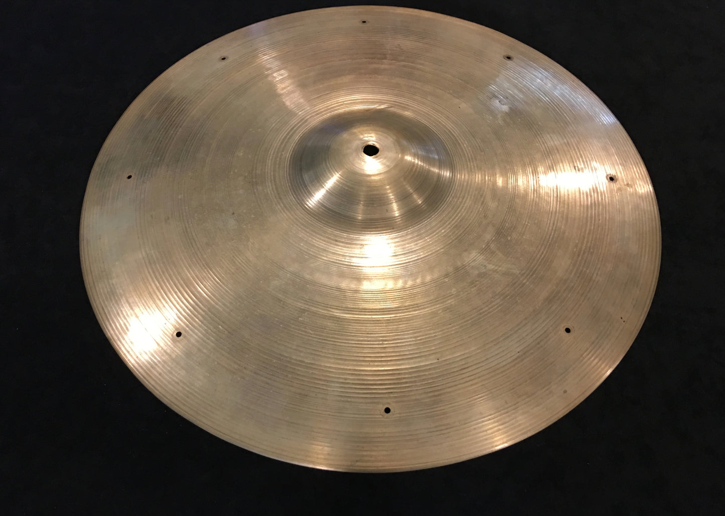 19" Zildjian A 1950's Block Stamp Hammered Crash / Ride Sizzle Cymbal 1836g #524