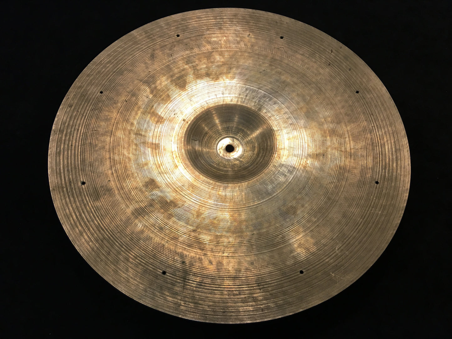 19" Zildjian A 1950's Block Stamp Hammered Crash / Ride Sizzle Cymbal 1836g #524
