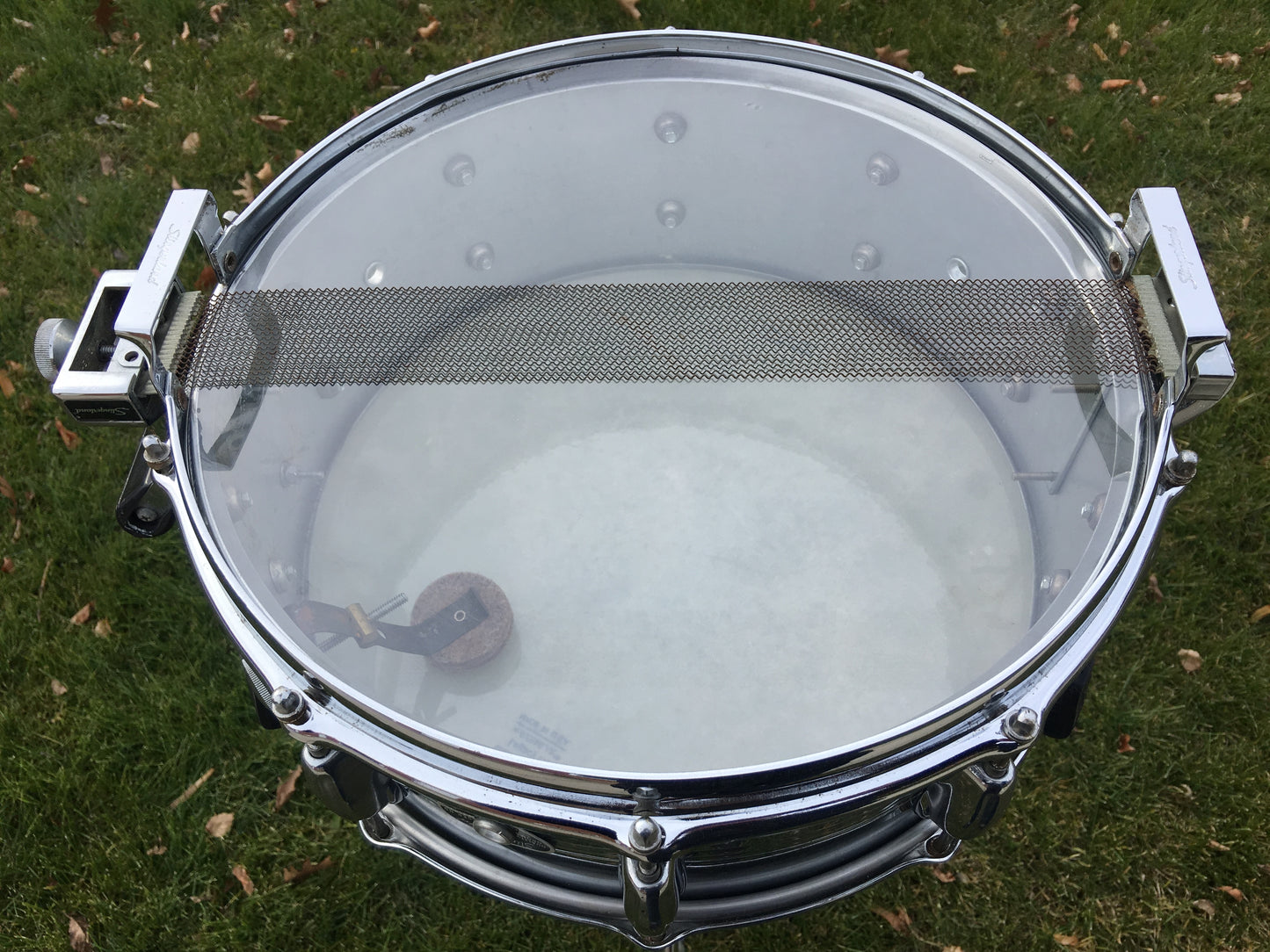 Slingerland 100 Series 5.5x14 Chrome Over Brass 10 Lug Slapshot No.192 Snare Drum