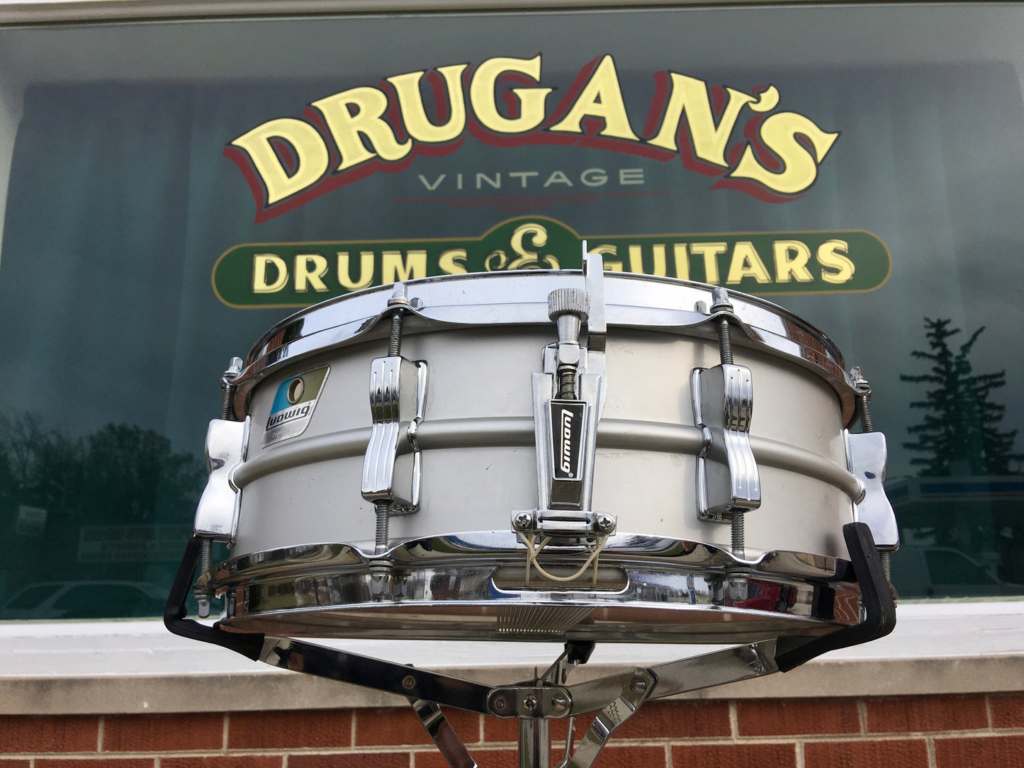 1979-80 Ludwig Acrolite Blue & Olive 5x14 Snare Drum #2166XXX