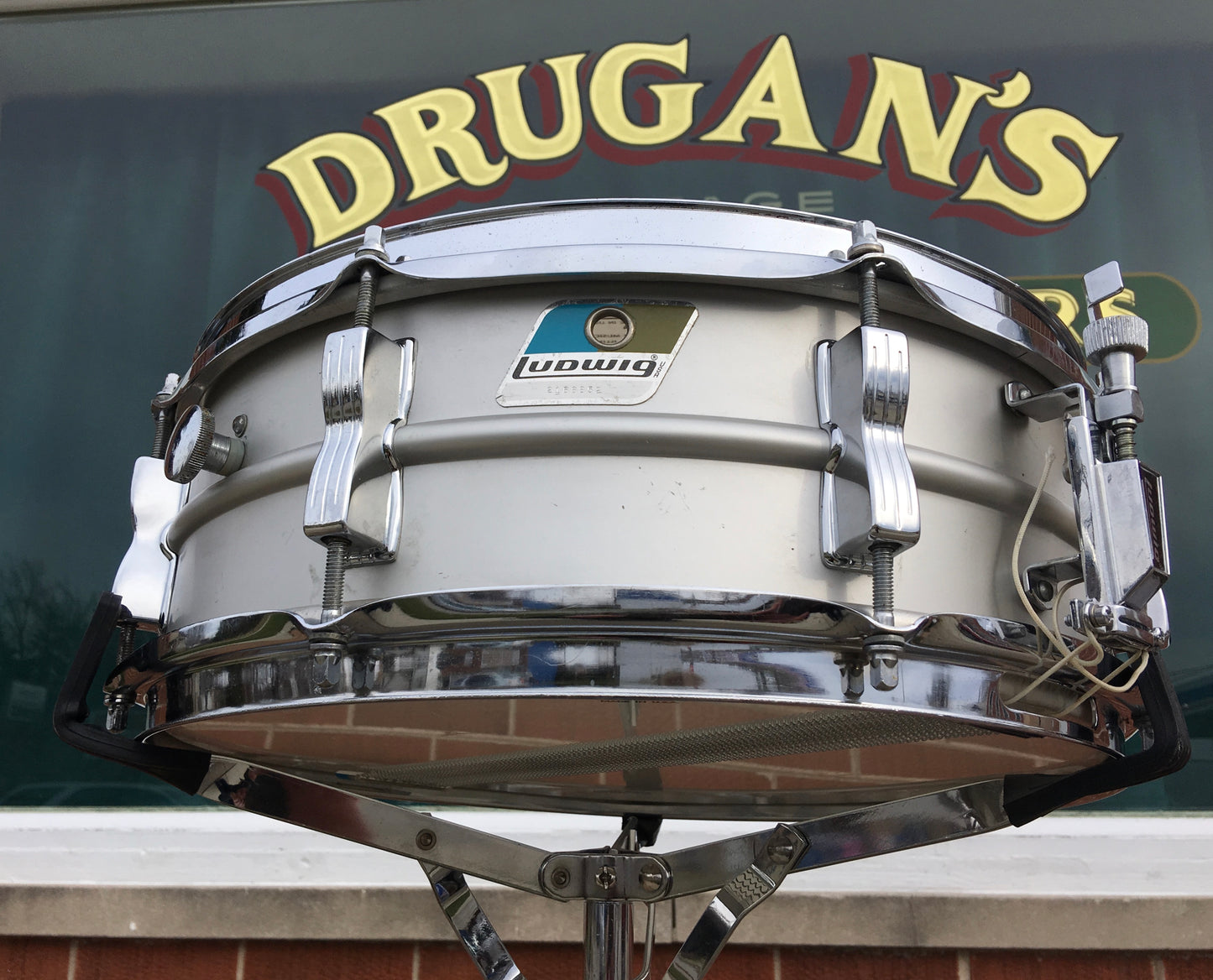 1979-80 Ludwig Acrolite Blue & Olive 5x14 Snare Drum #2166XXX