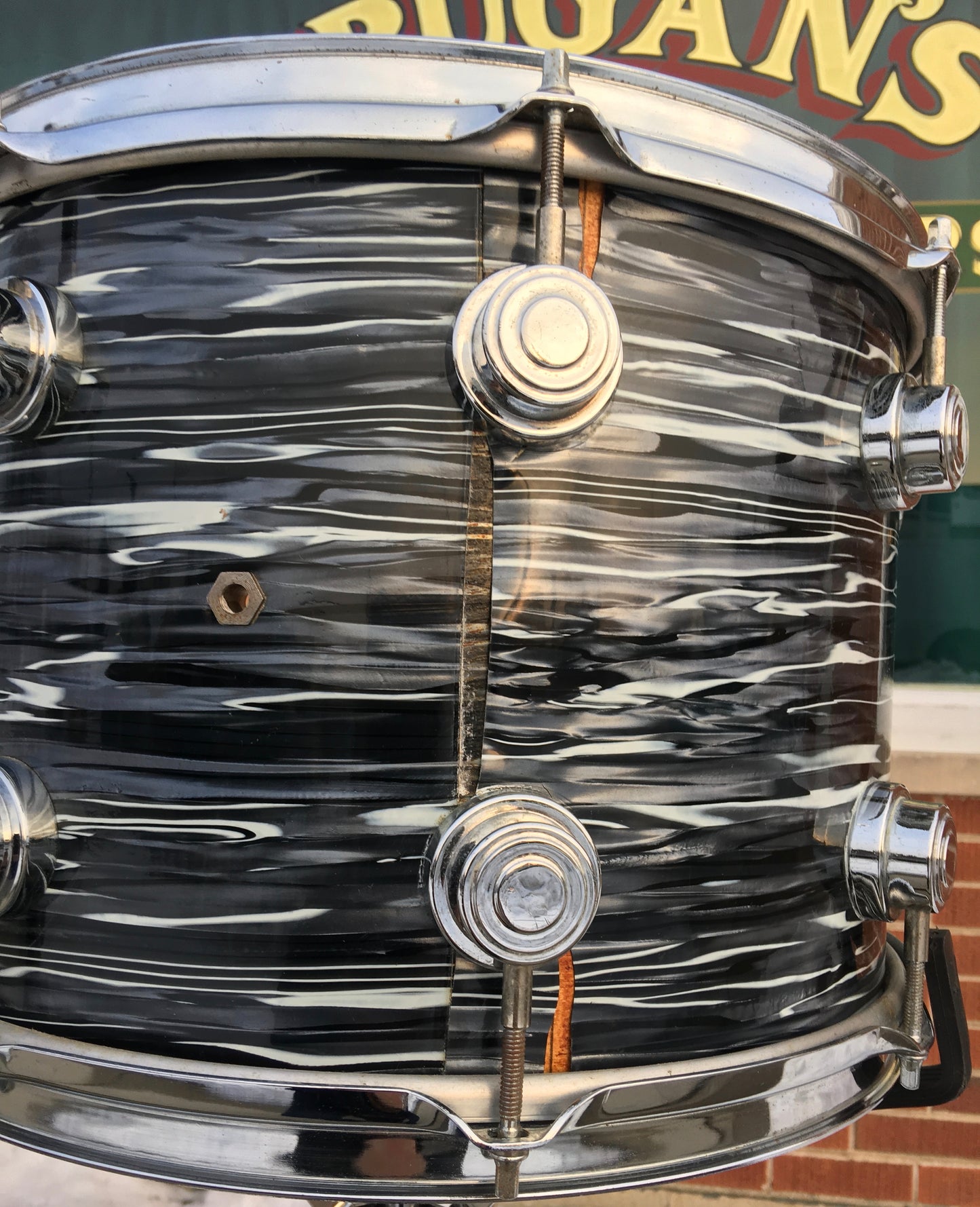 D.W. Drum Workshop Collector's Series 12"x14" Black Oyster Pearl Tom Drum