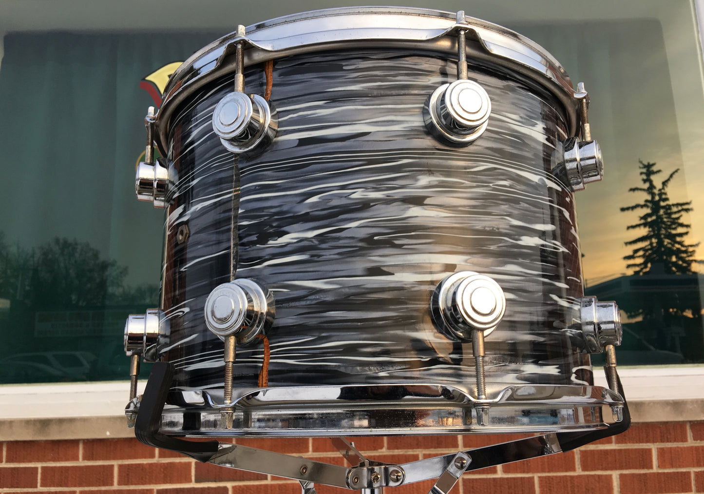 D.W. Drum Workshop Collector's Series 12"x14" Black Oyster Pearl Tom Drum