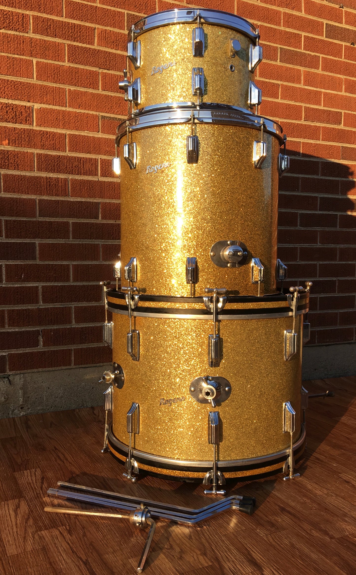 Rogers Gold Sparkle Glass Glitter Dayton