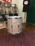 1960's Rogers 14x14 Tower Floor Tom Drum Silver Sparkle