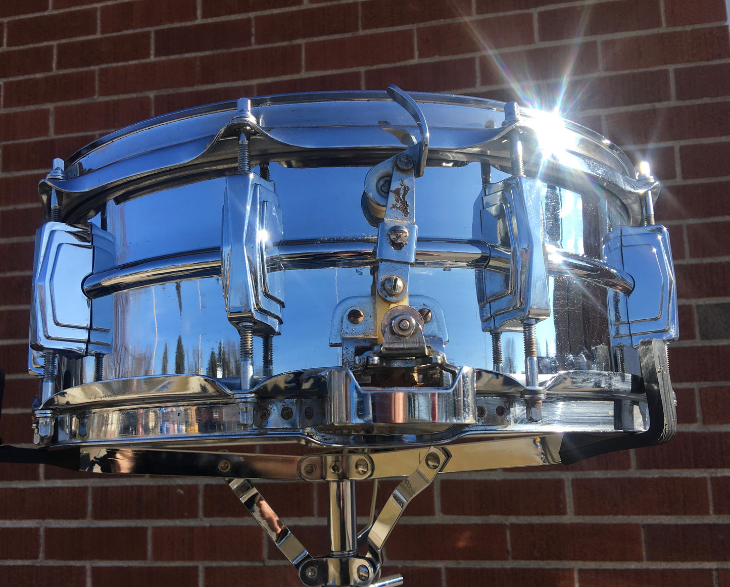 1960's Ludwig Super Sensitive Keystone Snare Drum 5x14