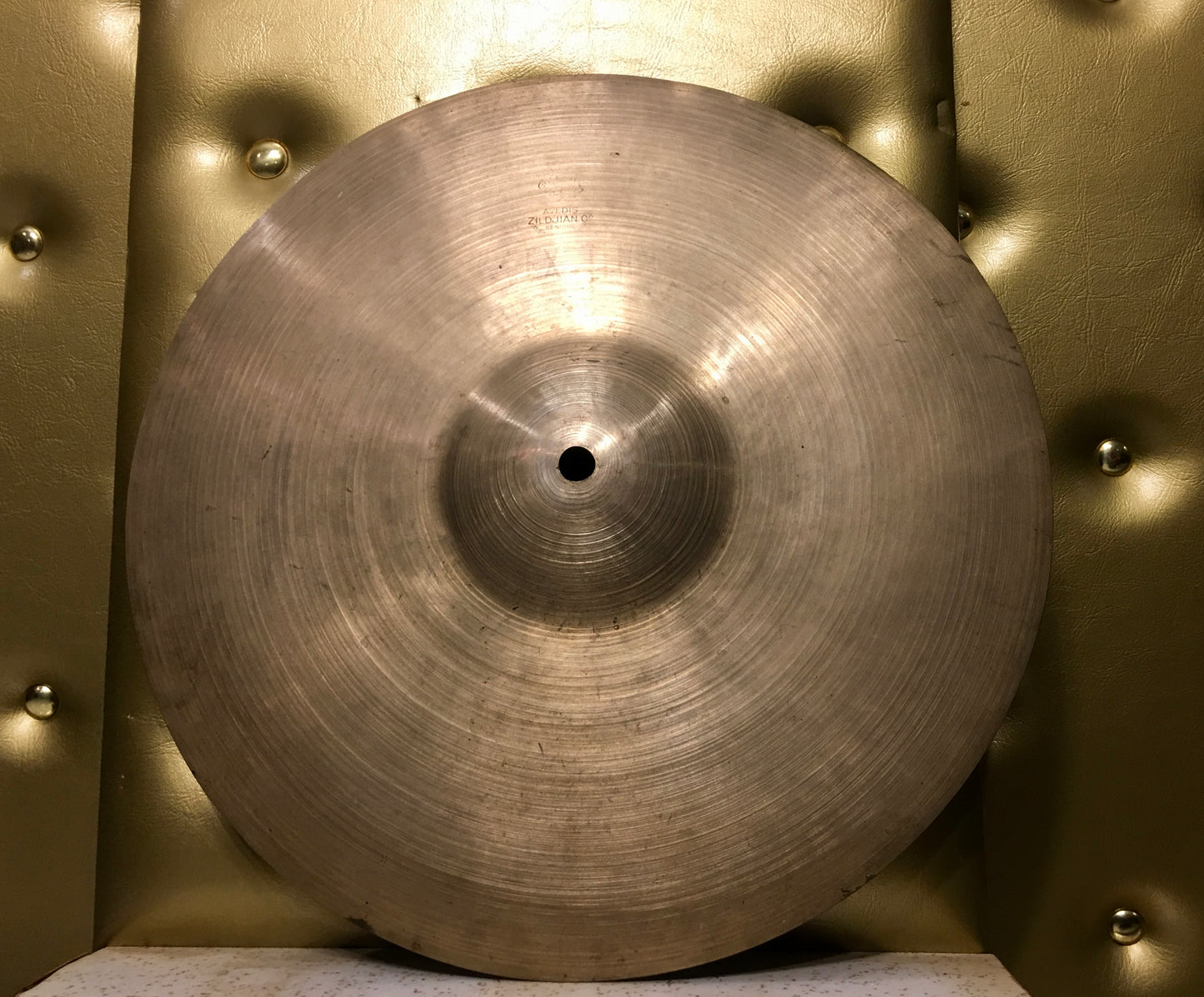 12" 1940's A Zildjian 2nd Stamp (Pre-Trans Stamp) Splash / Crash Cymbal EX THIN 362g #237