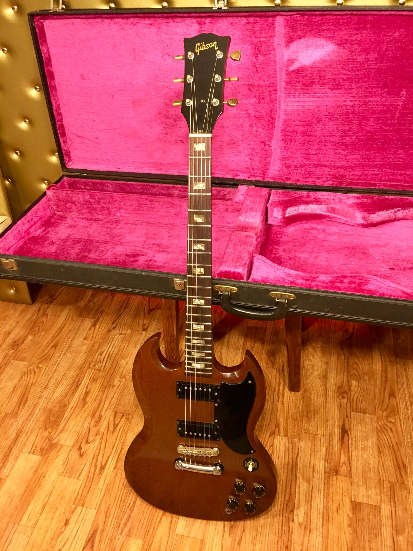 1973 Gibson SG Special Walnut Dual Humbuckers Excellent Condition OHSC