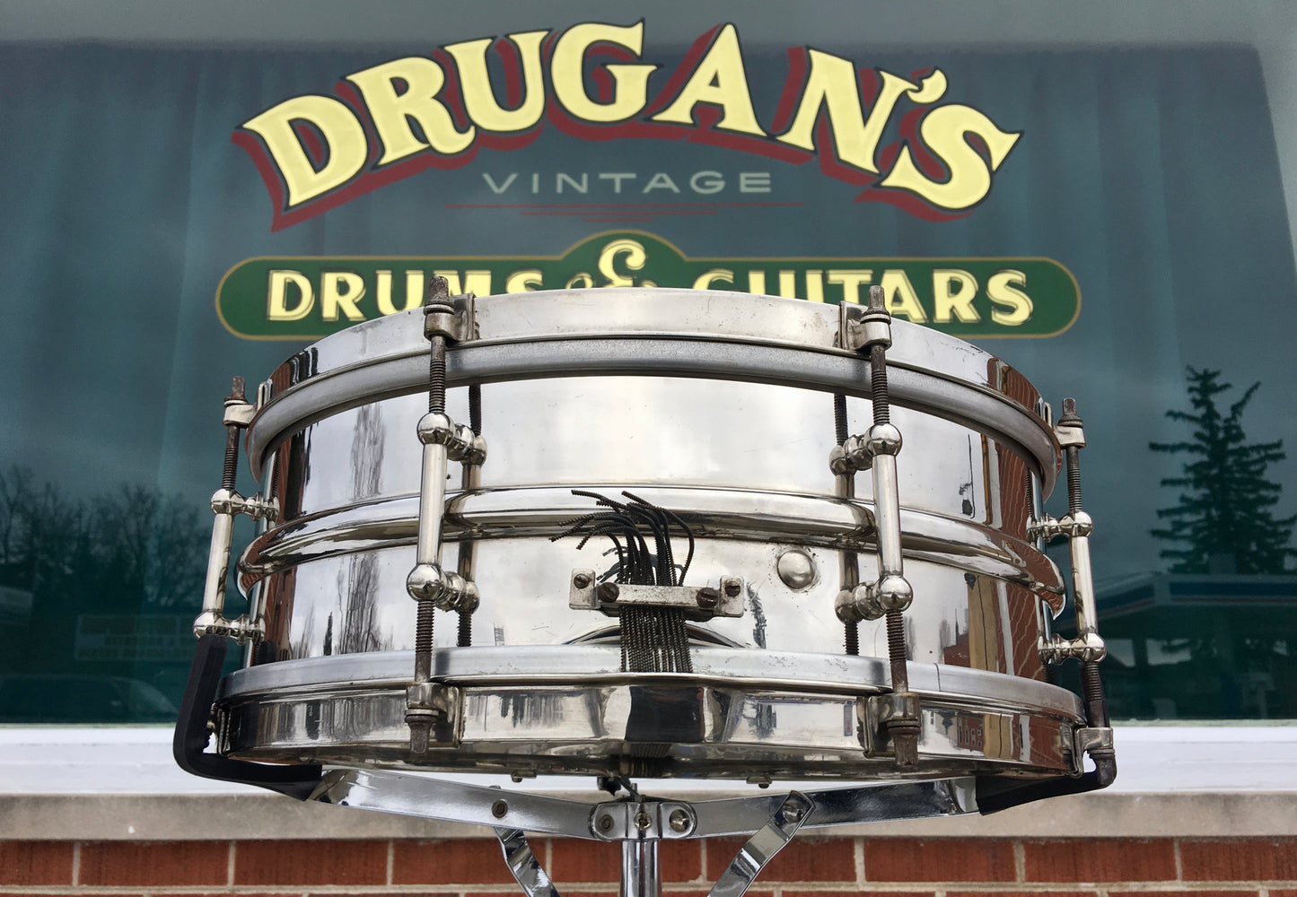 1920's Ludwig & Ludwig 5x14 Professional "All Round" Brass Snare Drum
