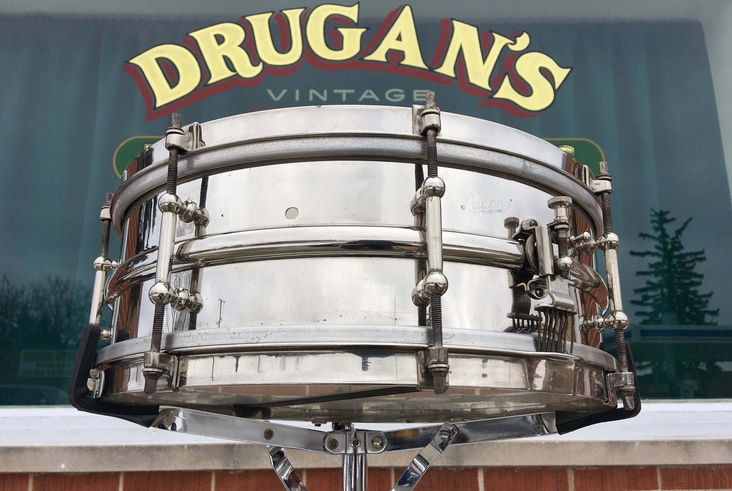 1920's Ludwig & Ludwig 5x14 Professional "All Round" Brass Snare Drum