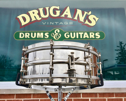 1920's Ludwig & Ludwig 5x14 Professional "All Round" Brass Snare Drum