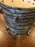 1966 / '67 Ludwig 16x16 Blue Oyster Pearl Keystone Floor Tom Drum 3 Ply
