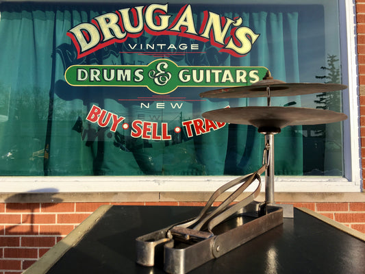 Early Walberg & Auge Low Boy Sock Hat / Hi-Hat Pedal w/ Ludwig Sock Cymbals