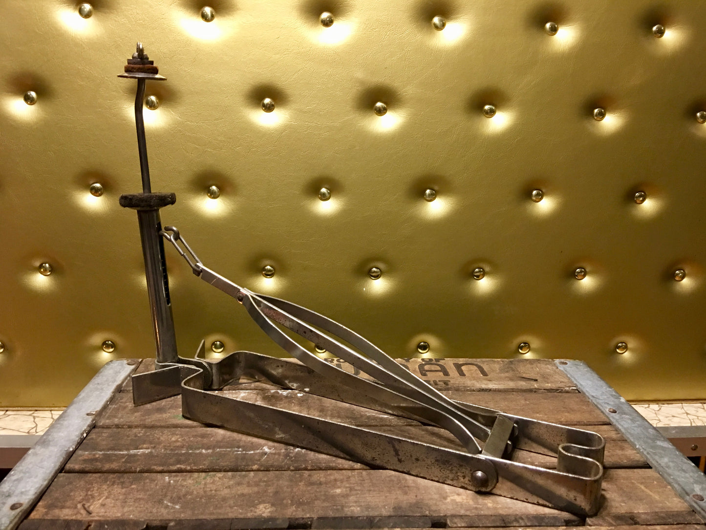 Early Walberg & Auge Low Boy Sock Hat / Hi-Hat Pedal w/ Ludwig Sock Cymbals
