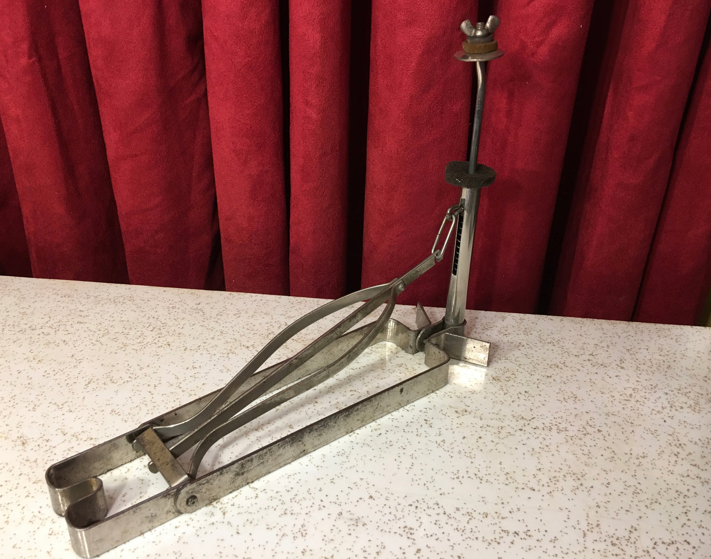 Early Walberg & Auge Low Boy Sock Hat / Hi-Hat Pedal w/ Ludwig Sock Cymbals