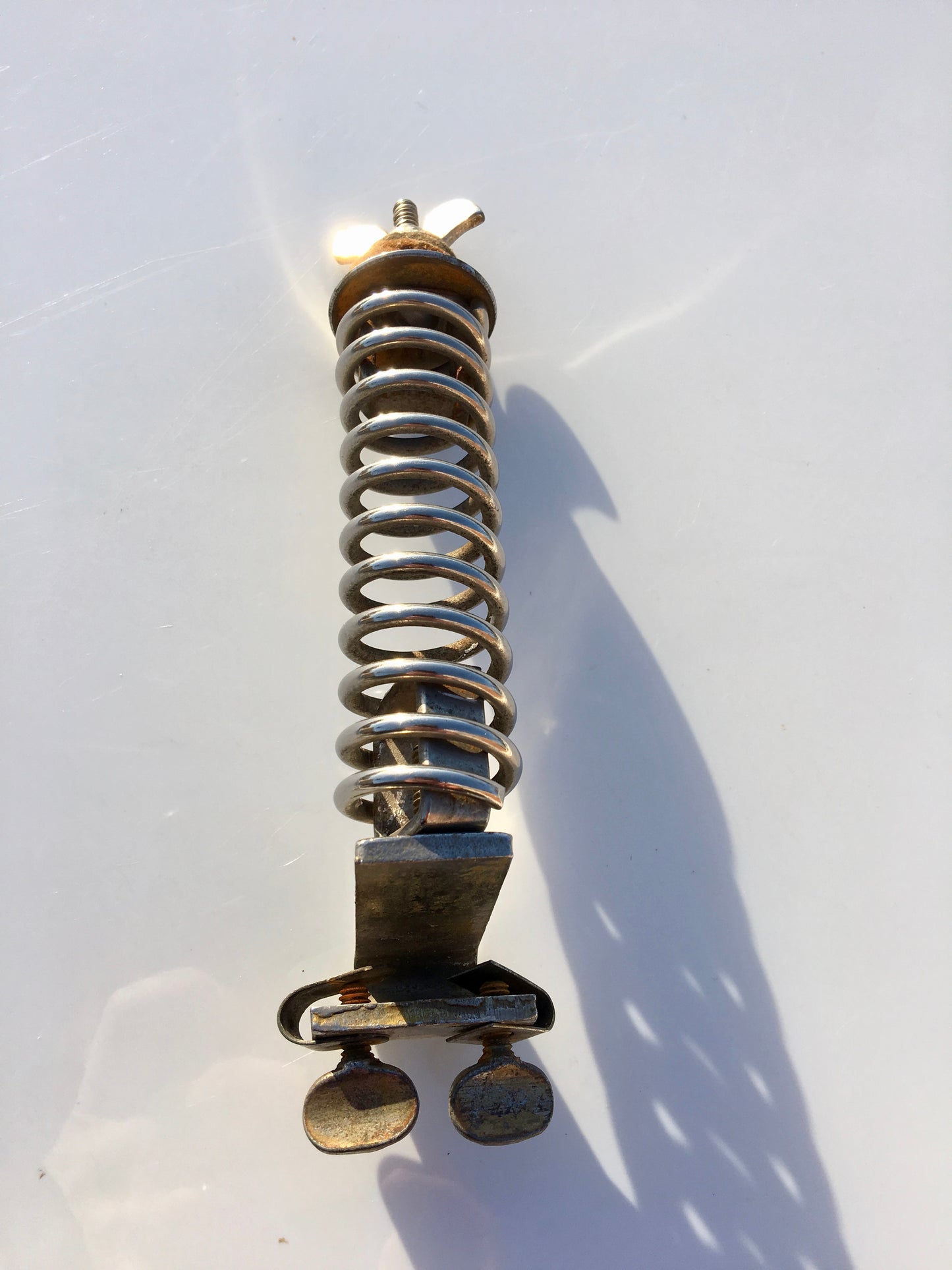 1920's/30's Ludwig & Ludwig / Leedy Spring Cymbal Holder for Rail or Hoop