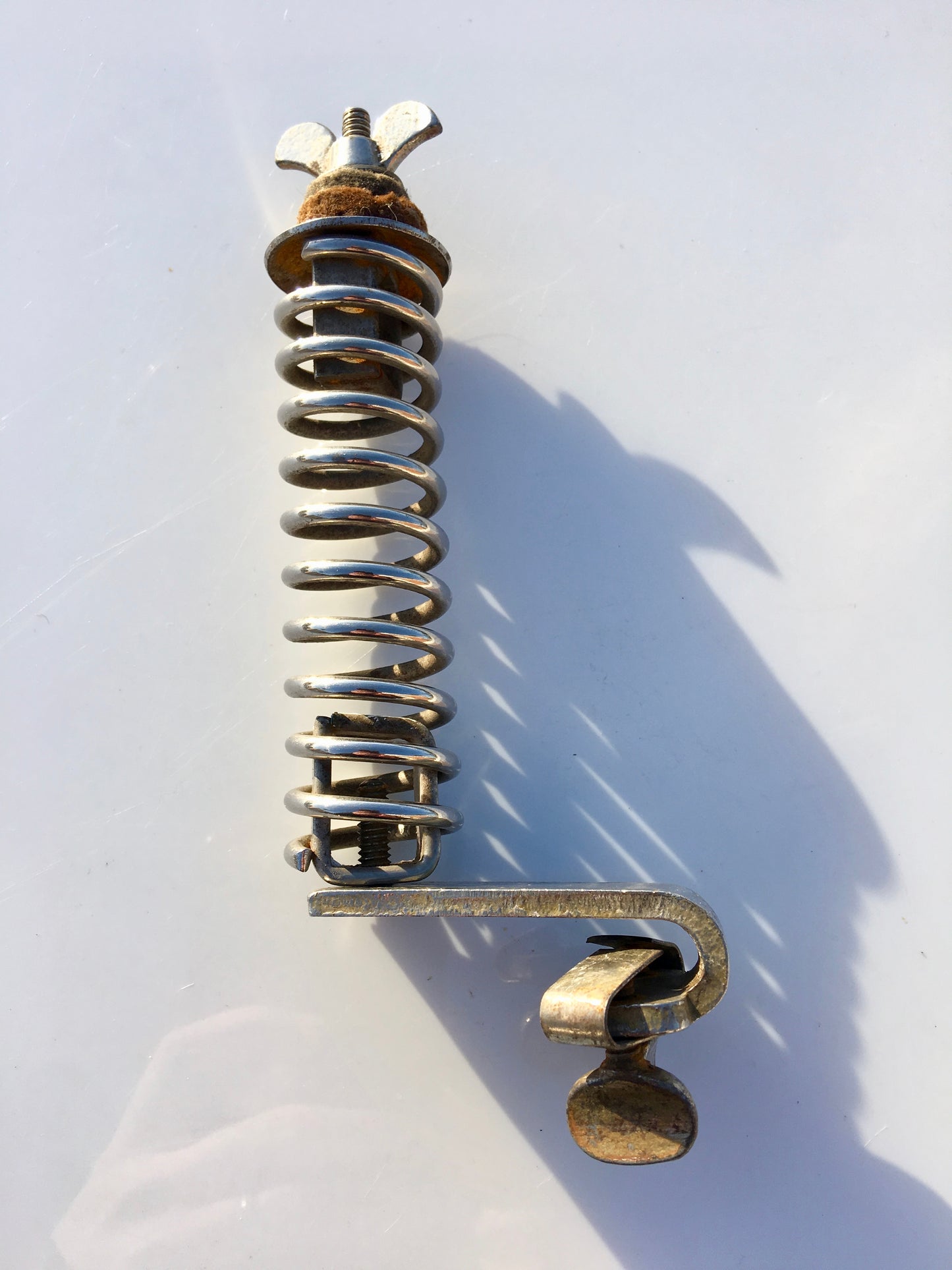 1920's/30's Ludwig & Ludwig / Leedy Spring Cymbal Holder for Rail or Hoop