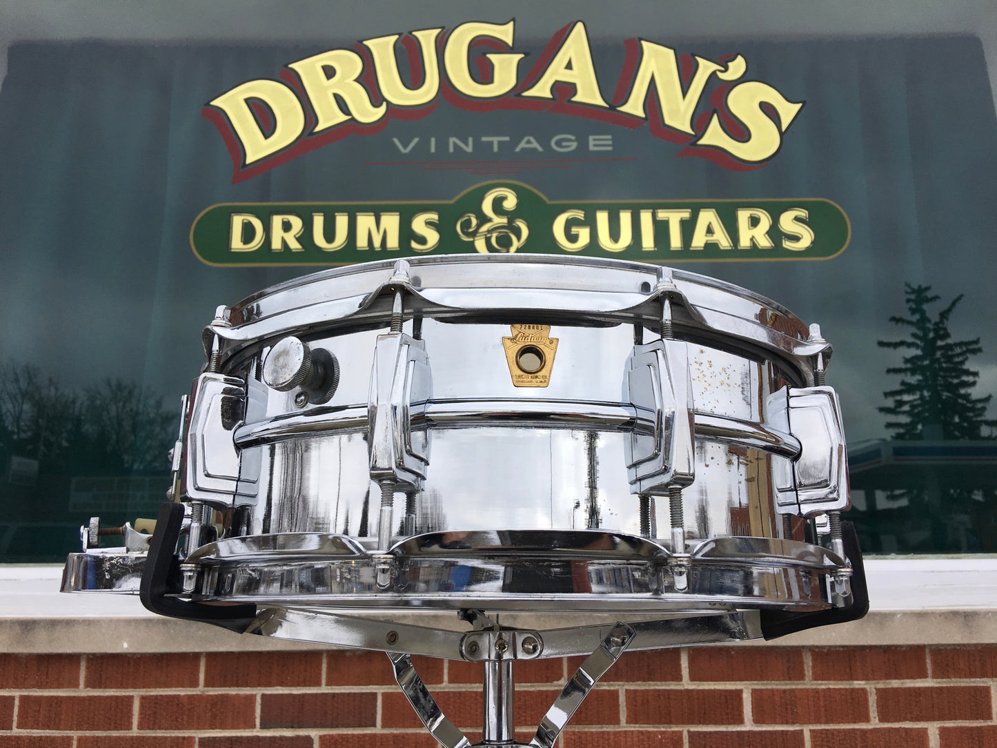 1960's Ludwig Super Sensitive Keystone Snare Drum 5x14