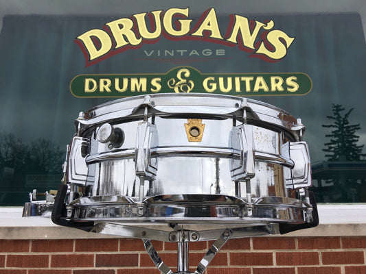 1960's Ludwig Super Sensitive Keystone Snare Drum 5x14