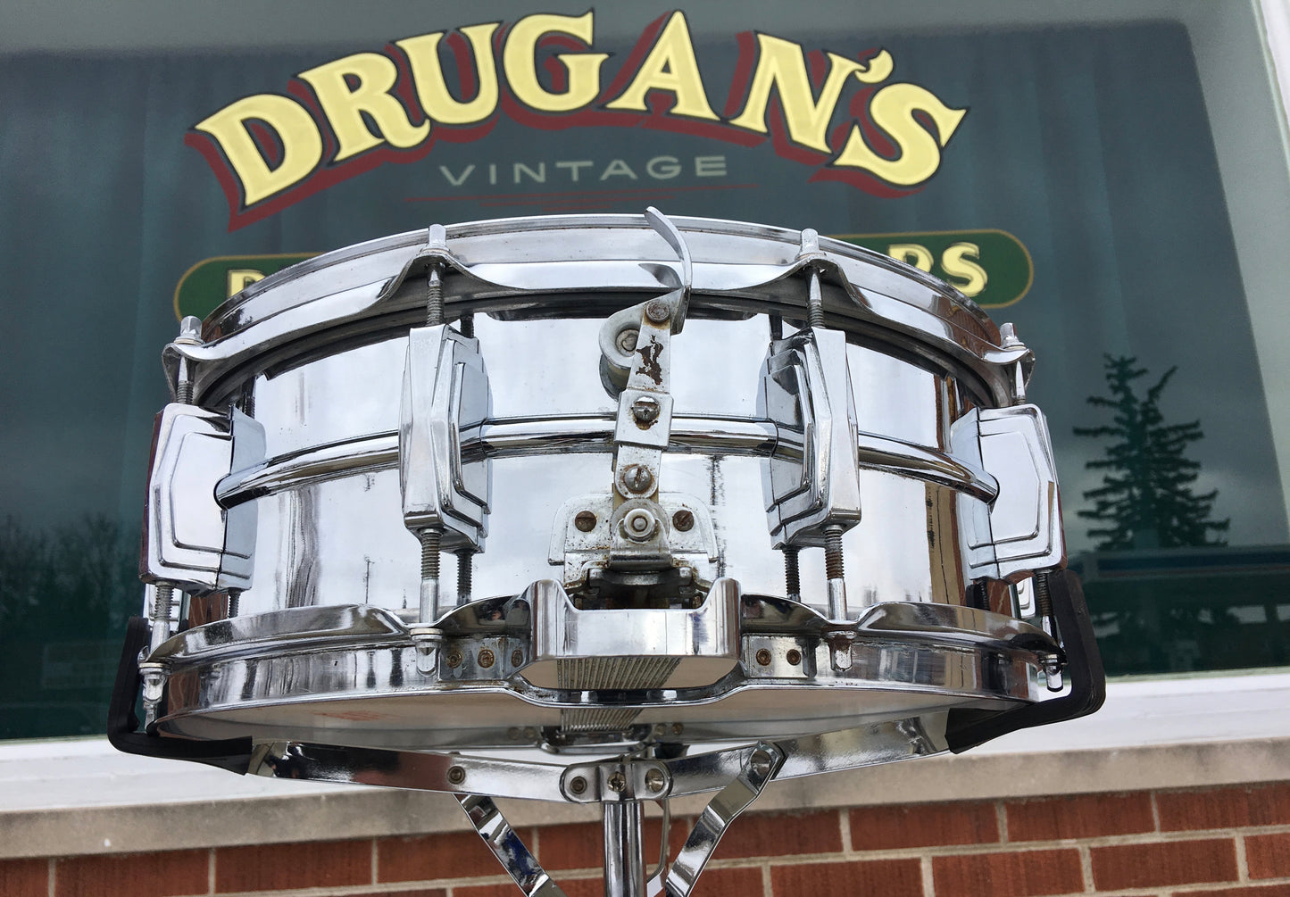 1960's Ludwig Super Sensitive Keystone Snare Drum 5x14