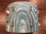 Vintage 1960's Slingerland 14x20 Green Satin Flame Pearl Bass Drum