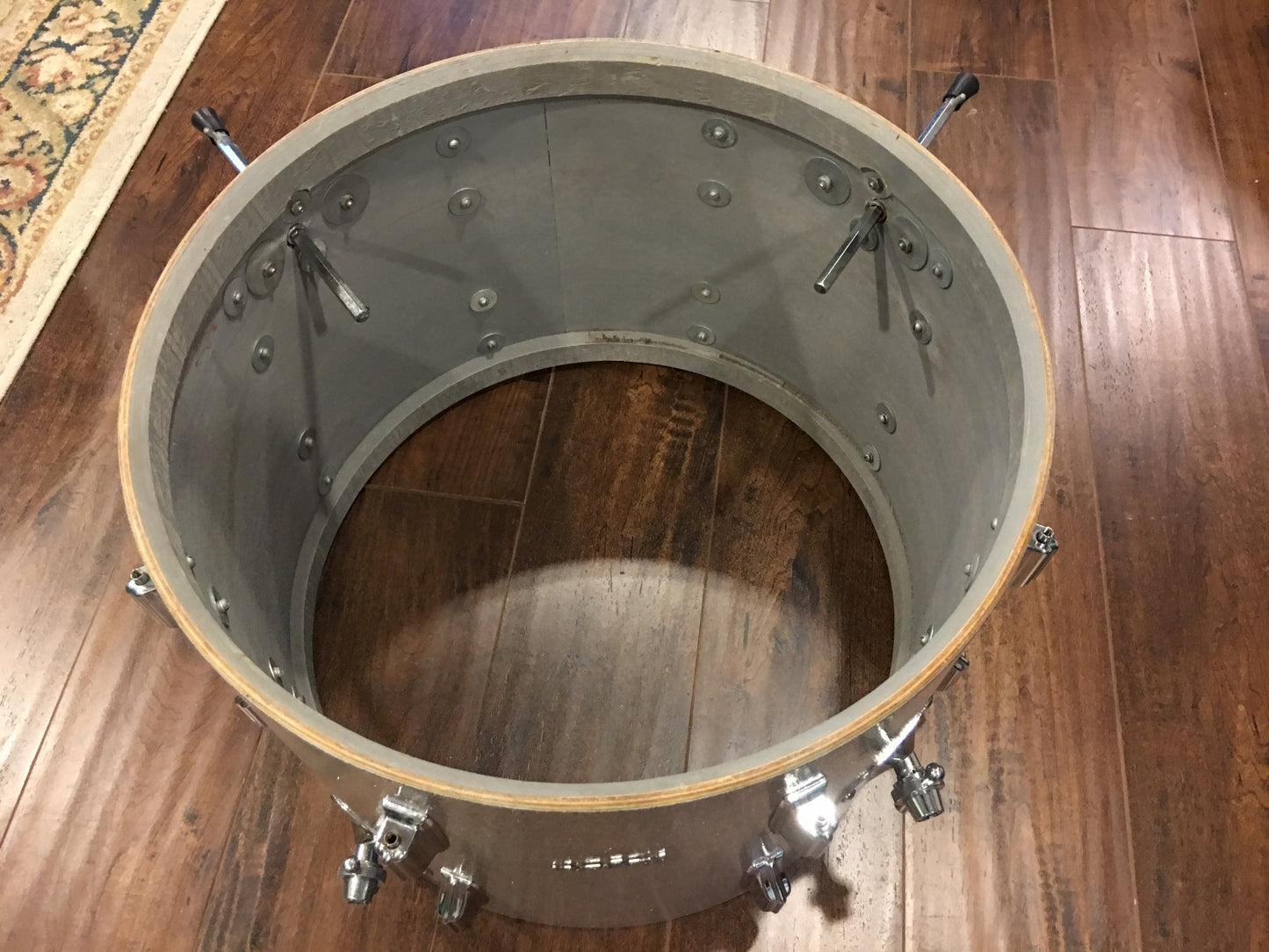 1960's Rogers Cleveland 14x20 Holiday Silver Glass Glitter Sparkle Bass Drum