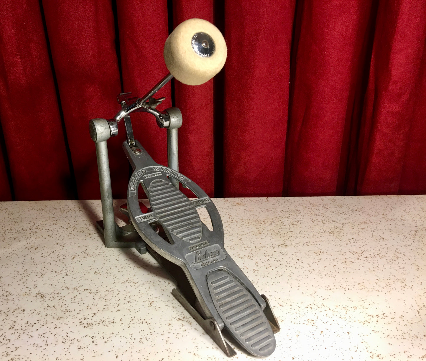 Vintage Ludwig Speed King Bass Drum Pedal - Smooth Action