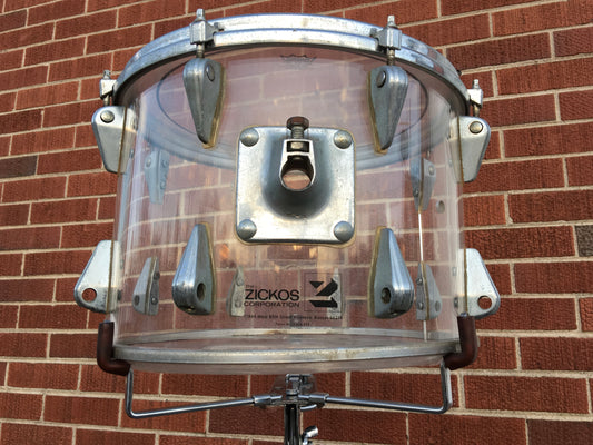 Zickos 14" Single Tom Clear vistalite