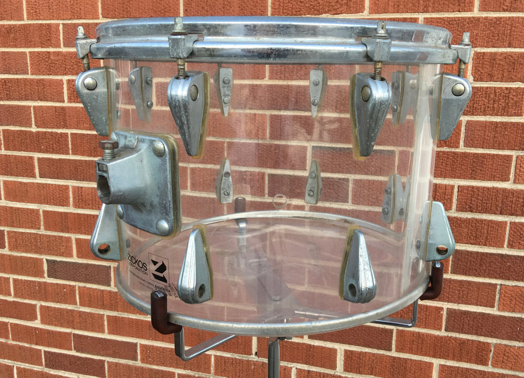 Zickos 14" Single Tom Clear vistalite Drugan's Drums & Guitars