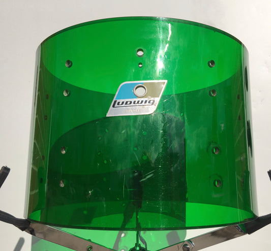 Ludwig Green Vistalite Tom Shell 12" No Cracks
