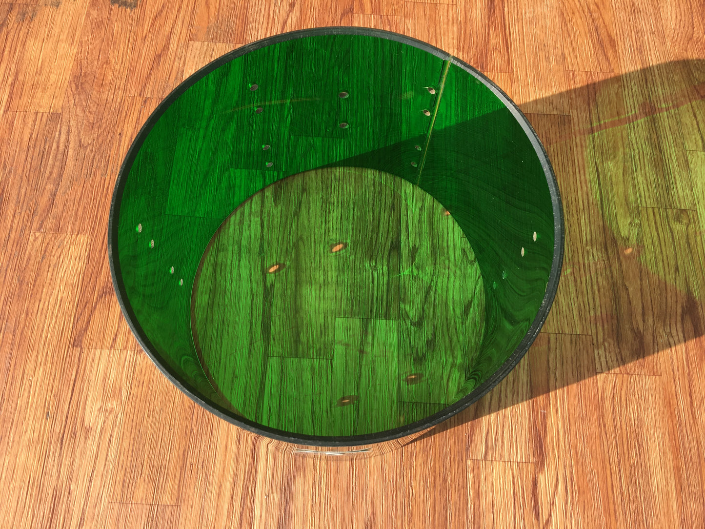 Ludwig Green Vistalite Tom Shell 12" No Cracks