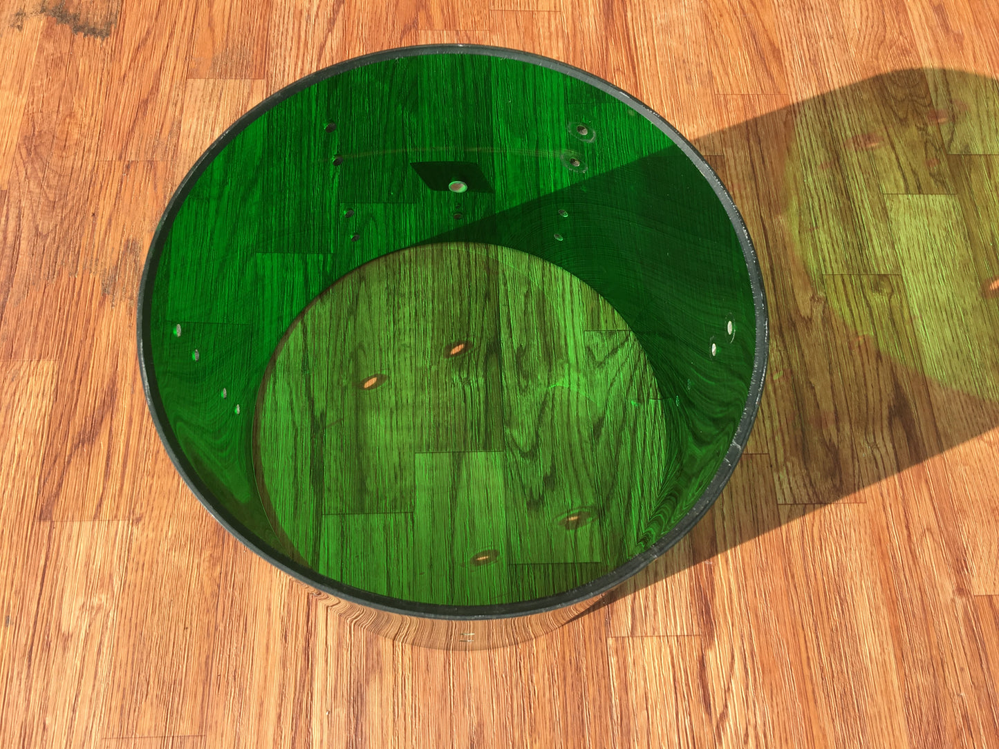 Ludwig Green Vistalite Tom Shell 12" No Cracks