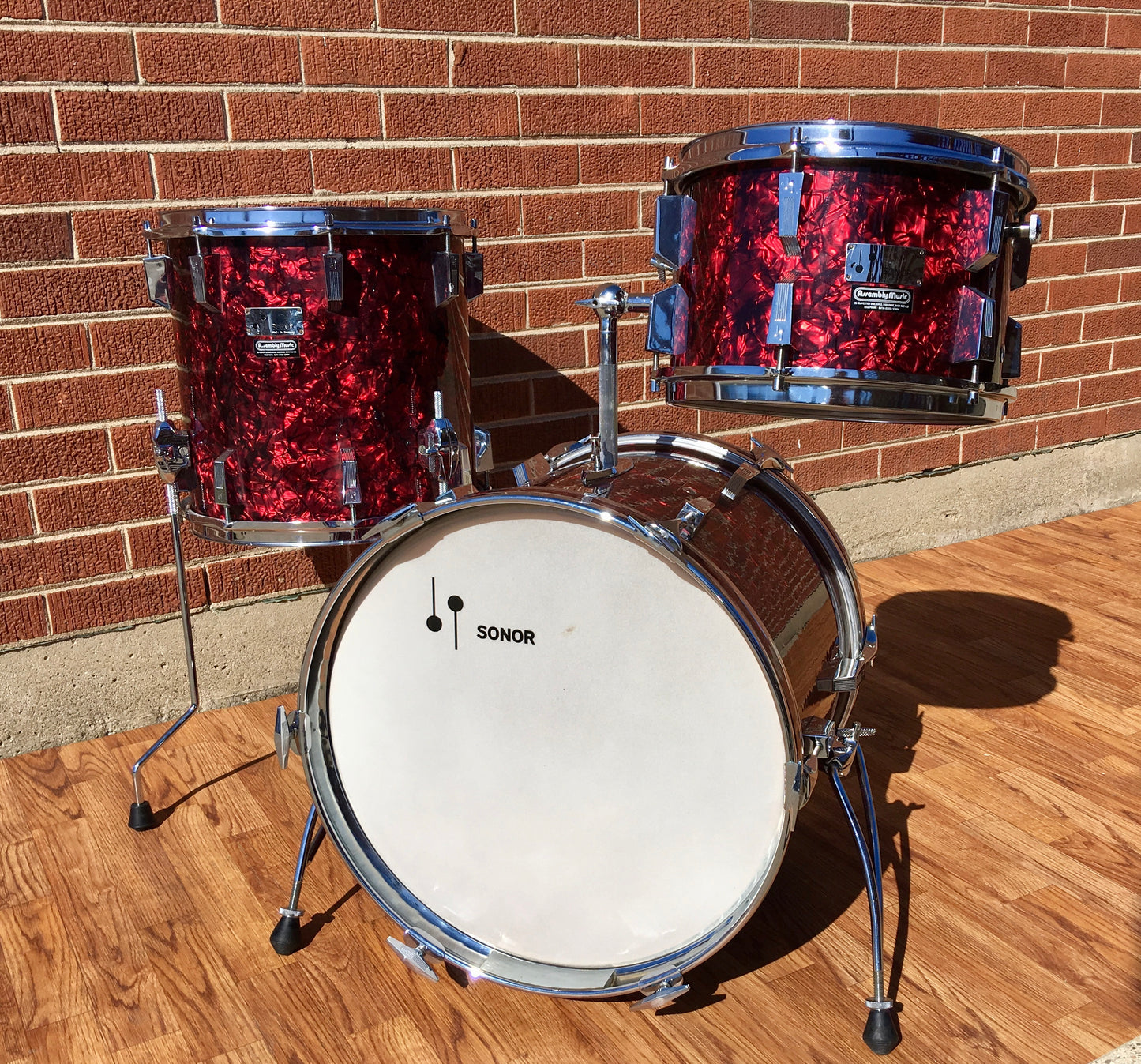 1970's Sonor Phonic "Club Super Champion" Bop Set 18/12/14 Red Slate
