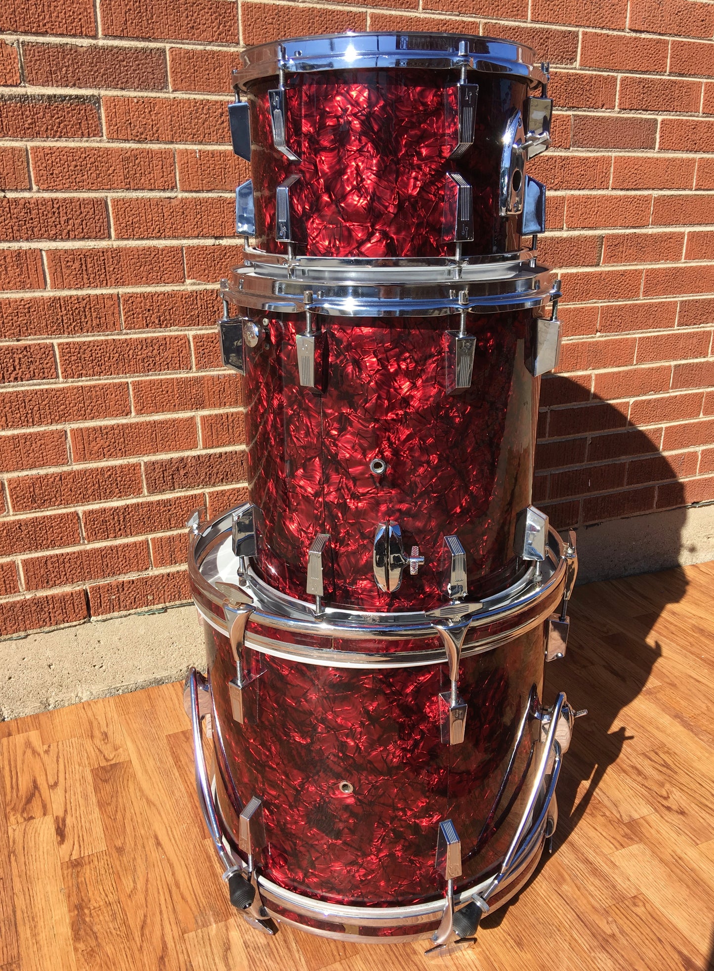 1970's Sonor Phonic "Club Super Champion" Bop Set 18/12/14 Red Slate