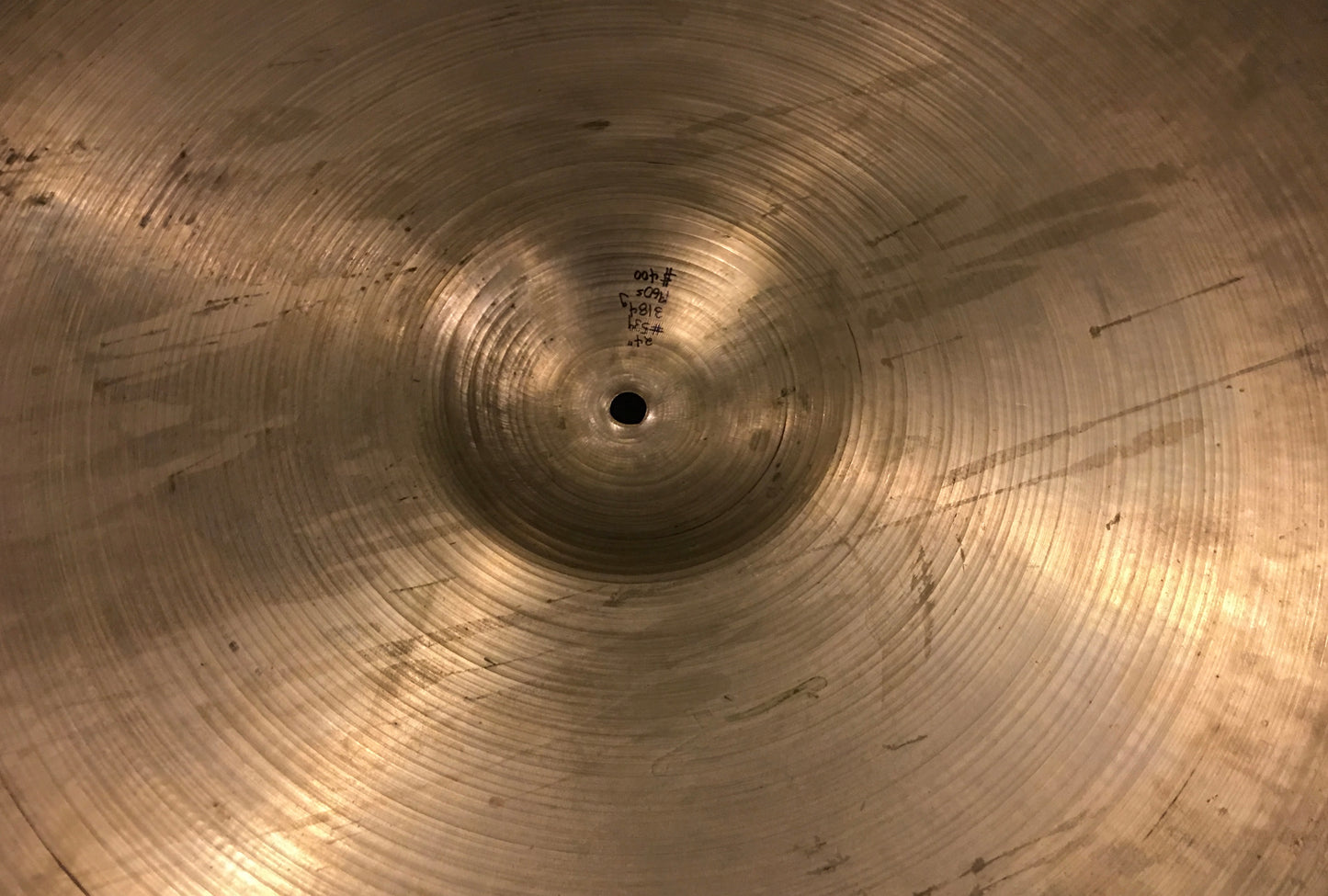 24" Zildjian A Early 1960's Light Ride Cymbal 3184g #539