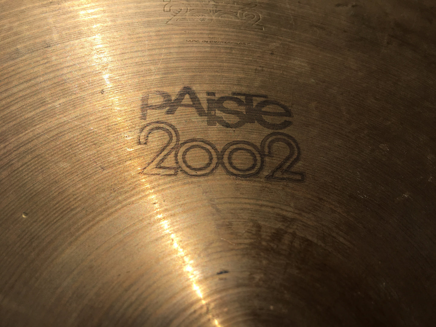 16” Paiste 1976 2002 Black Label Crash Cymbal 1074g #543