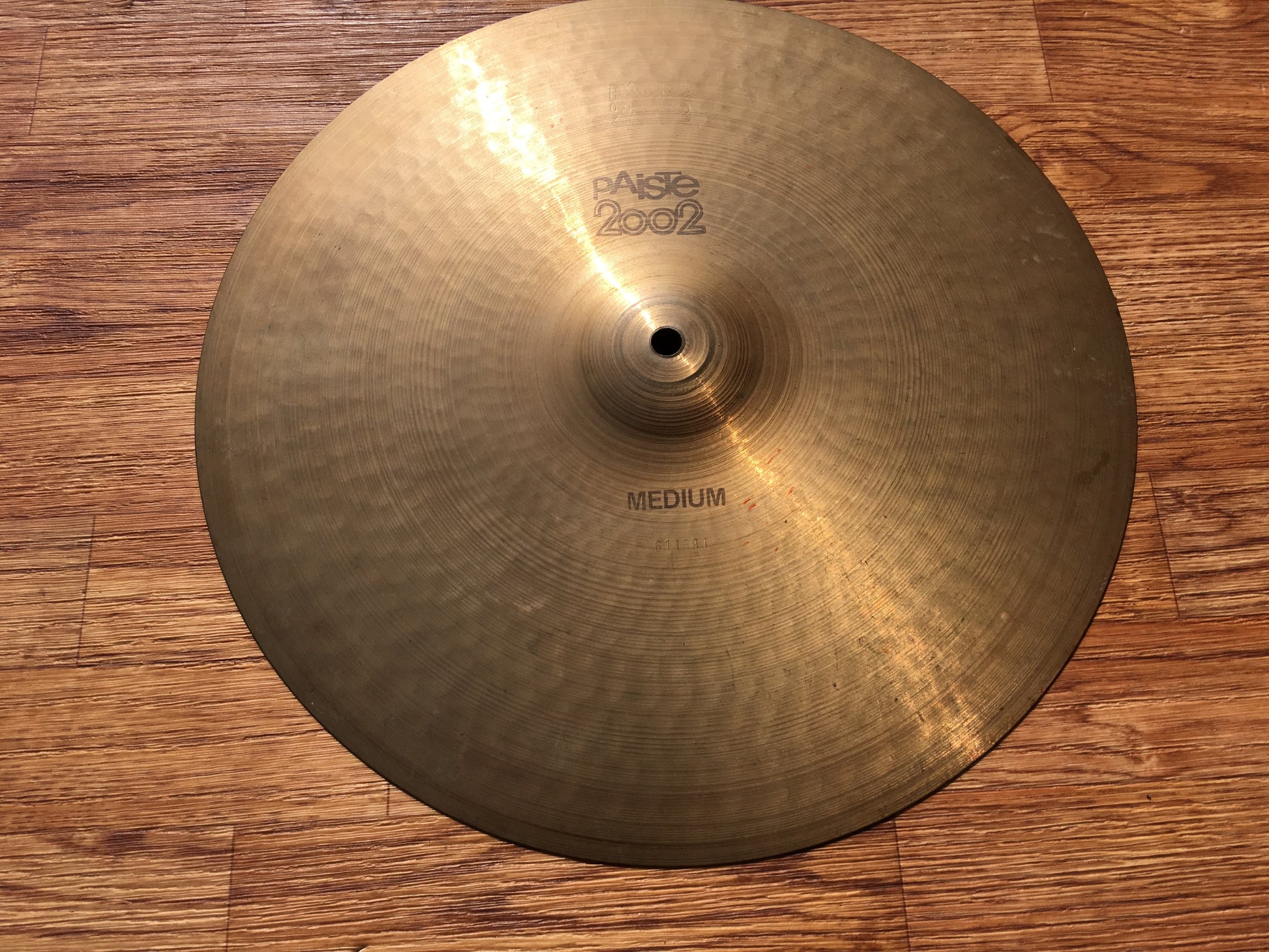 16 Paiste 1976 2002 Black Label Medium Crash Cymbal 1134g 542