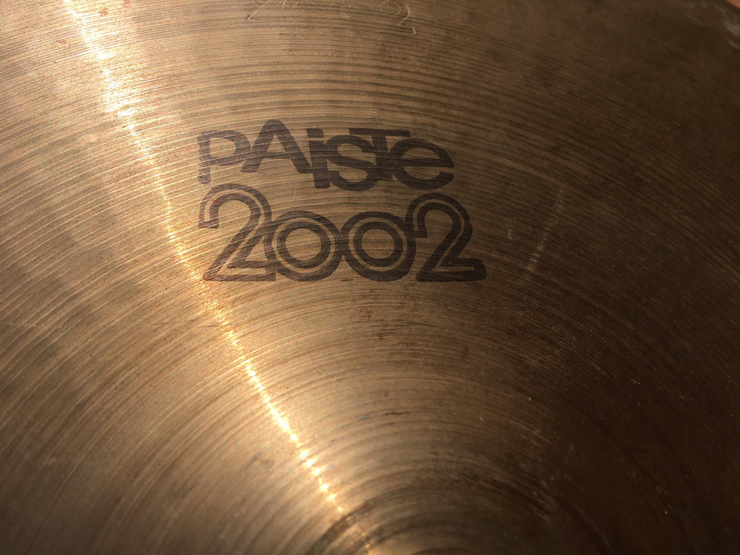16” Paiste 1976 2002 Black Label Medium Crash Cymbal 1134g #542