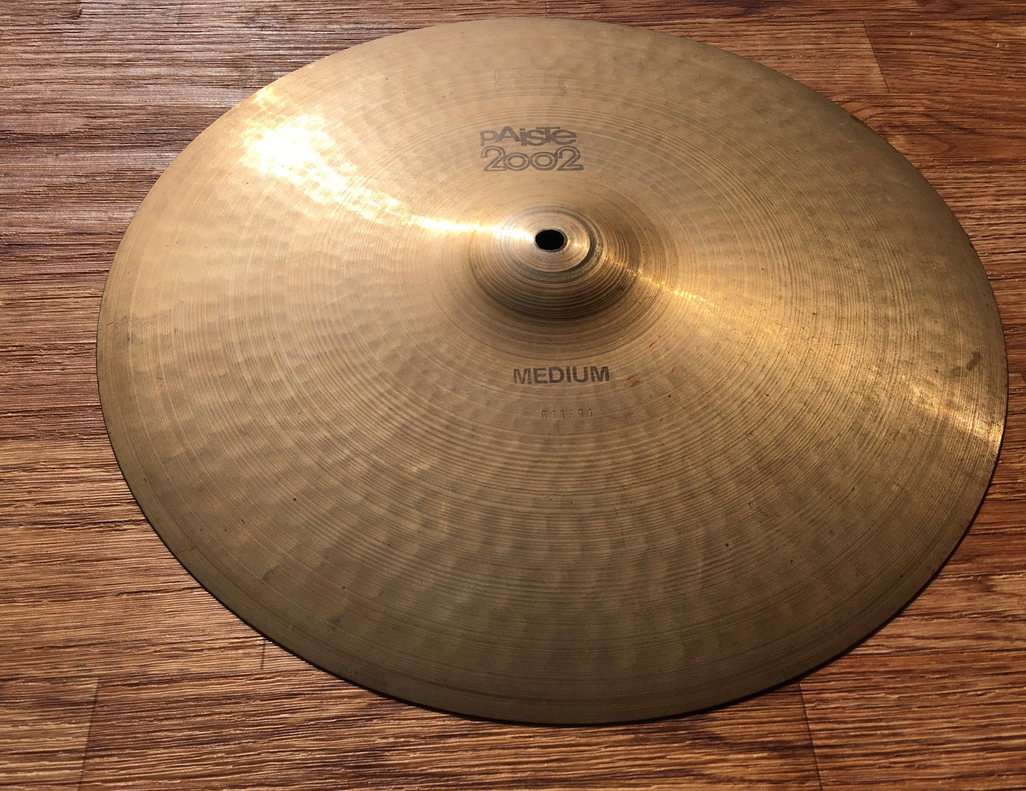 16” Paiste 1976 2002 Black Label Medium Crash Cymbal 1134g #542