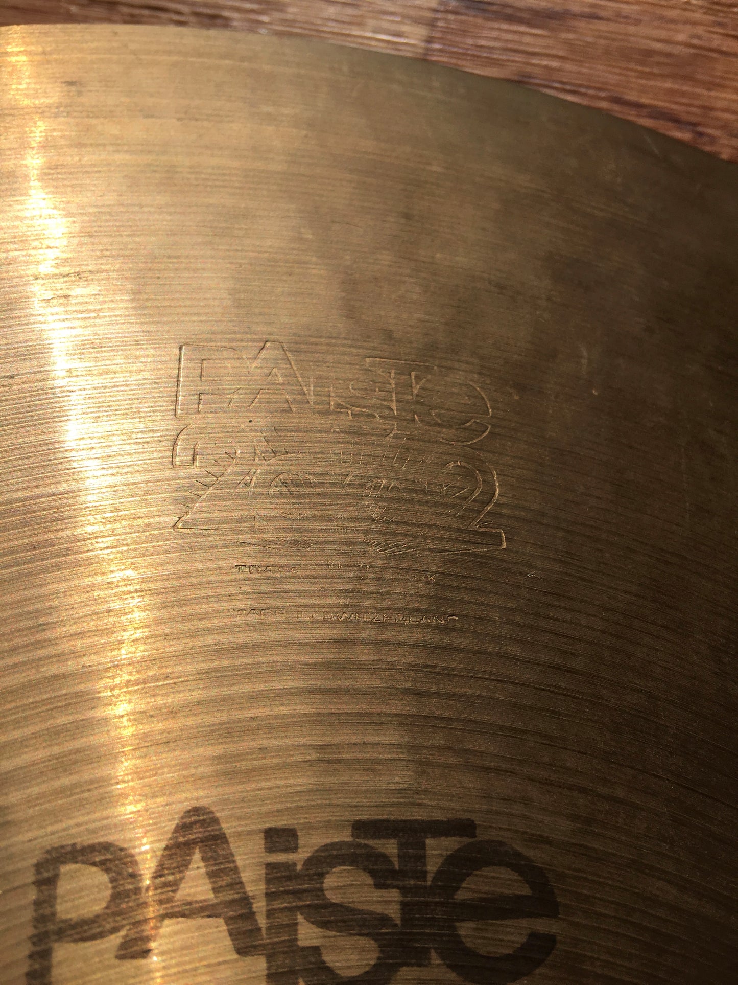 16” Paiste 1976 2002 Black Label Medium Crash Cymbal 1134g #542