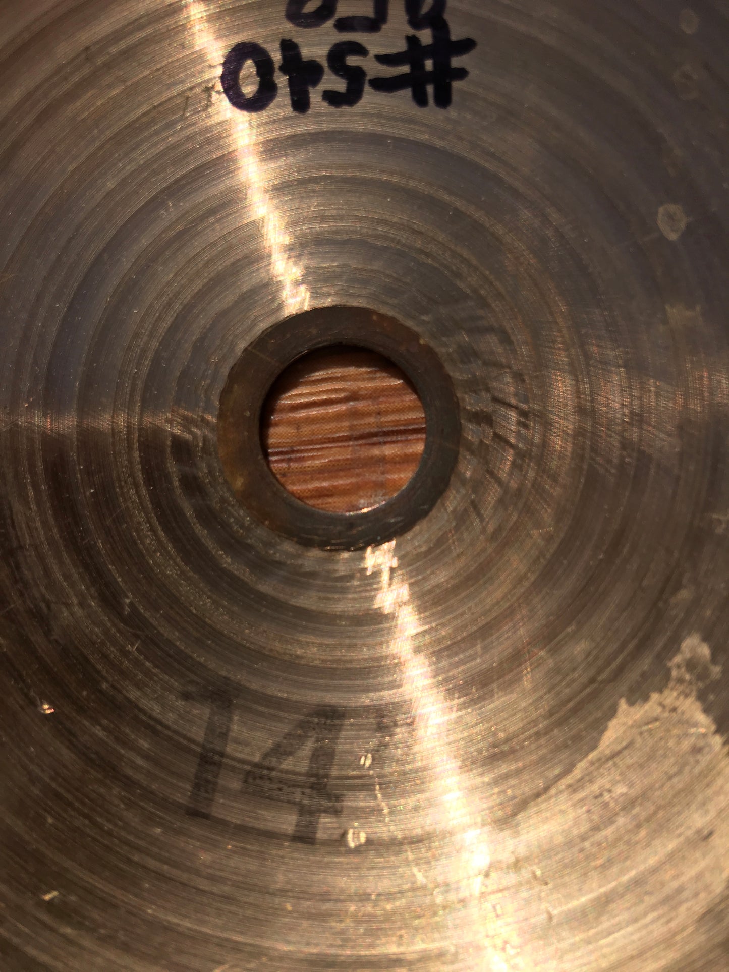 14" 1976 Paiste Black Label 2002 Sound Edge Hi-Hat Cymbals 958/1016g #540