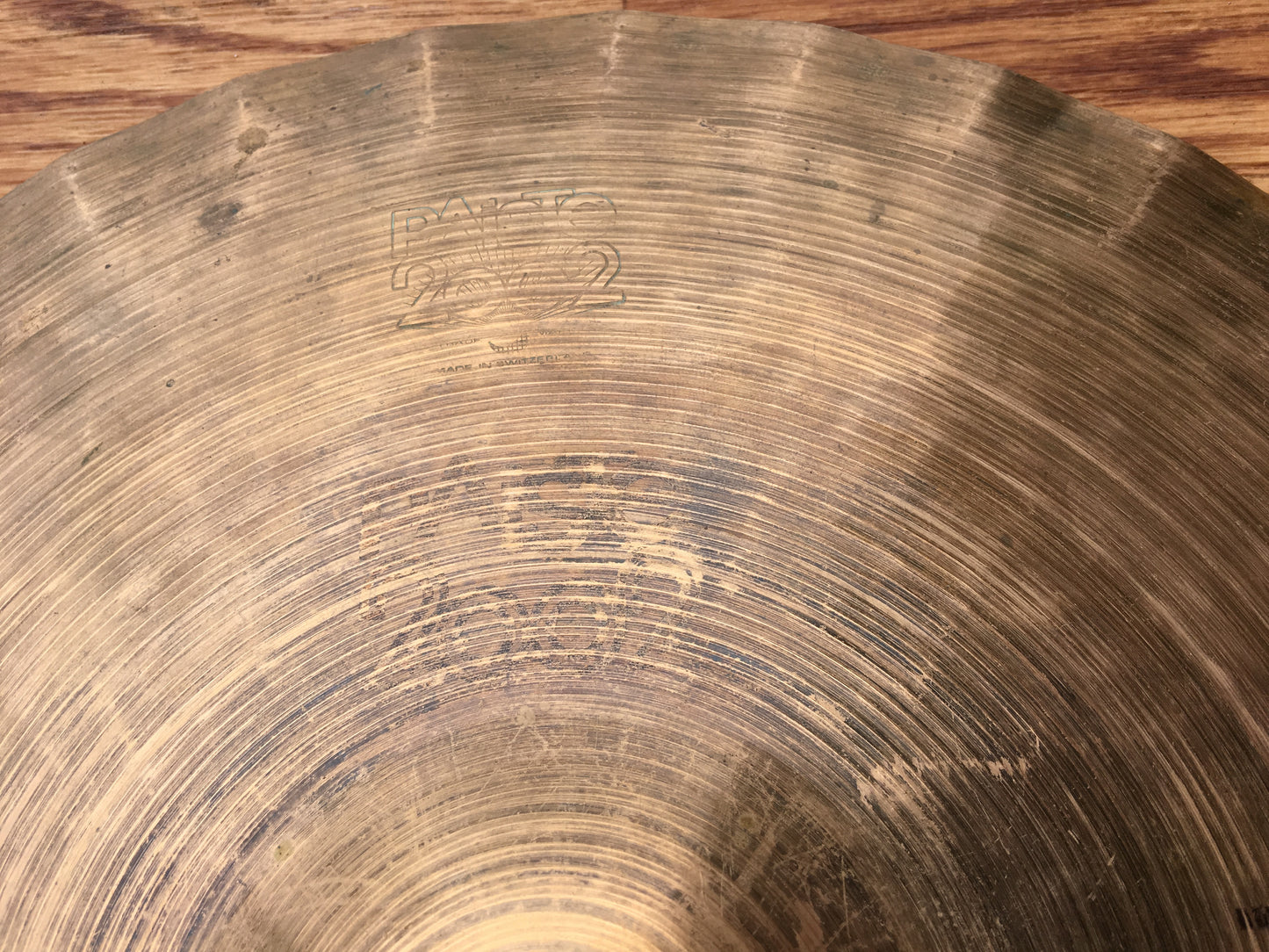 14" Paiste 2002 1979 Black Label Sound Edge Bottom Hi-Hat Cymbal 1010g #456