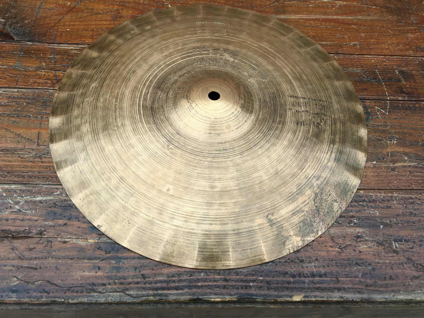 14" Paiste 2002 1979 Black Label Sound Edge Bottom Hi-Hat Cymbal 1010g #456