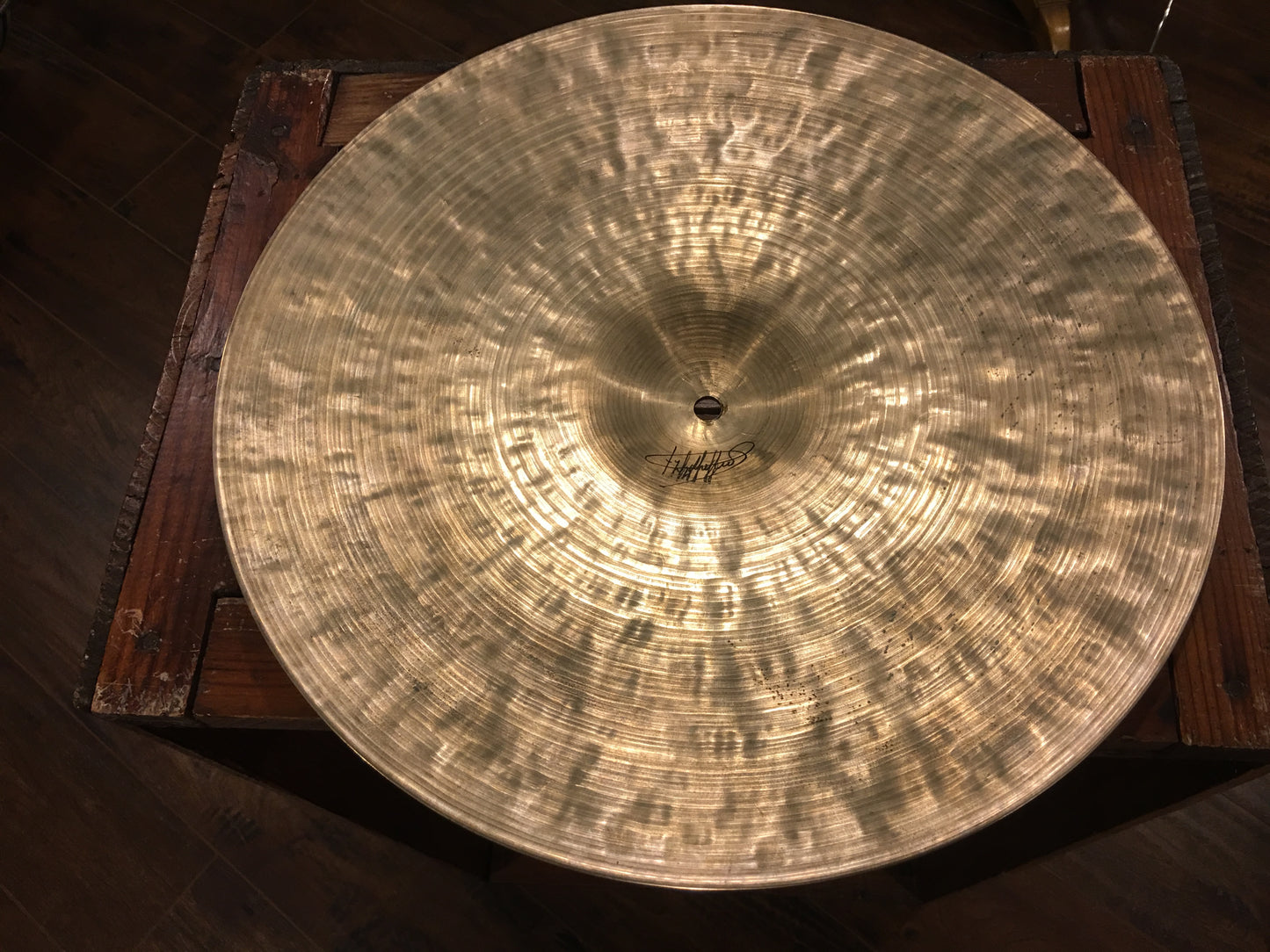 15" 1960's K Istanbul Zildjian Hi-Hat Single Cymbal 1074g #545